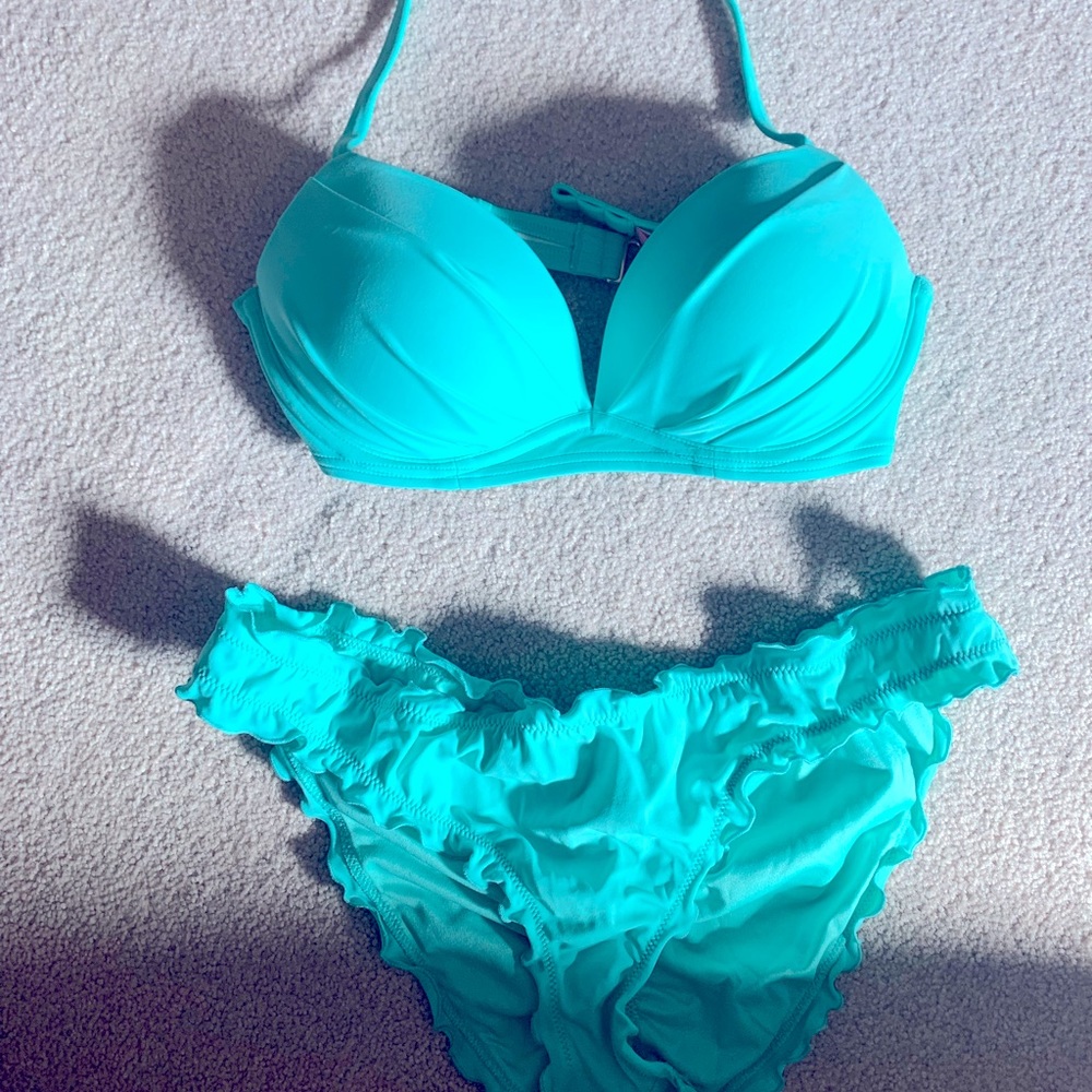 Victoria secret women’s swim suit teal